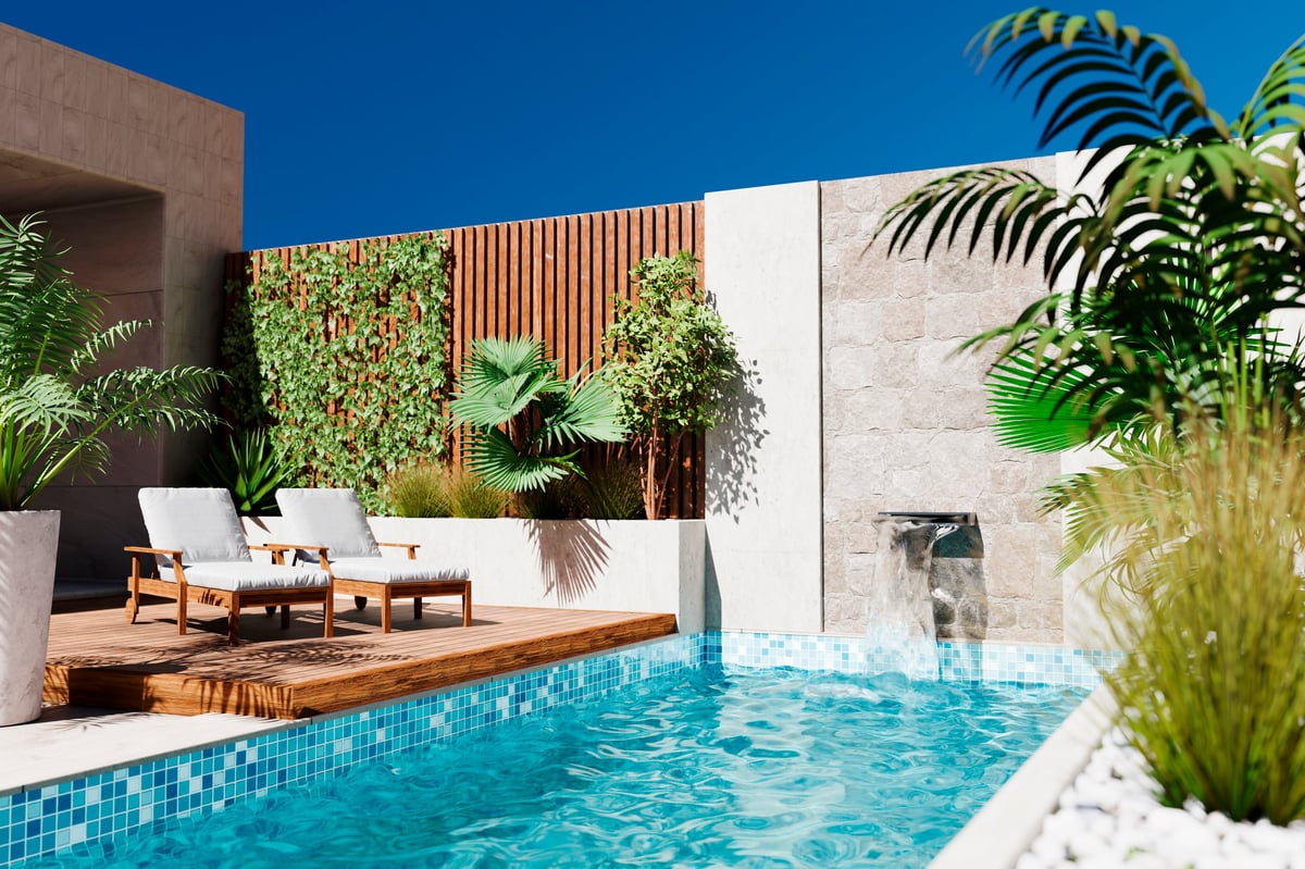 Modern villa with luxury swimming pool